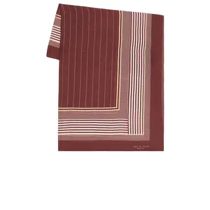 Rag & Bone Pin Stripe Scarf in Dark Plum