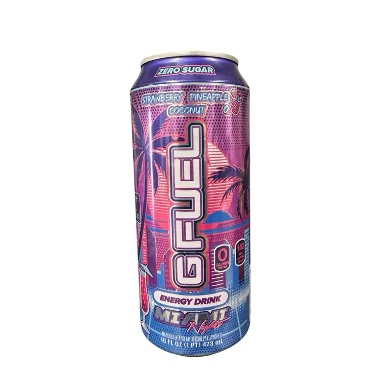 Gfuel Zero Sugar Strawberry Pineapple Coconut Energy Drink- 1 Can (16 Fl oz)