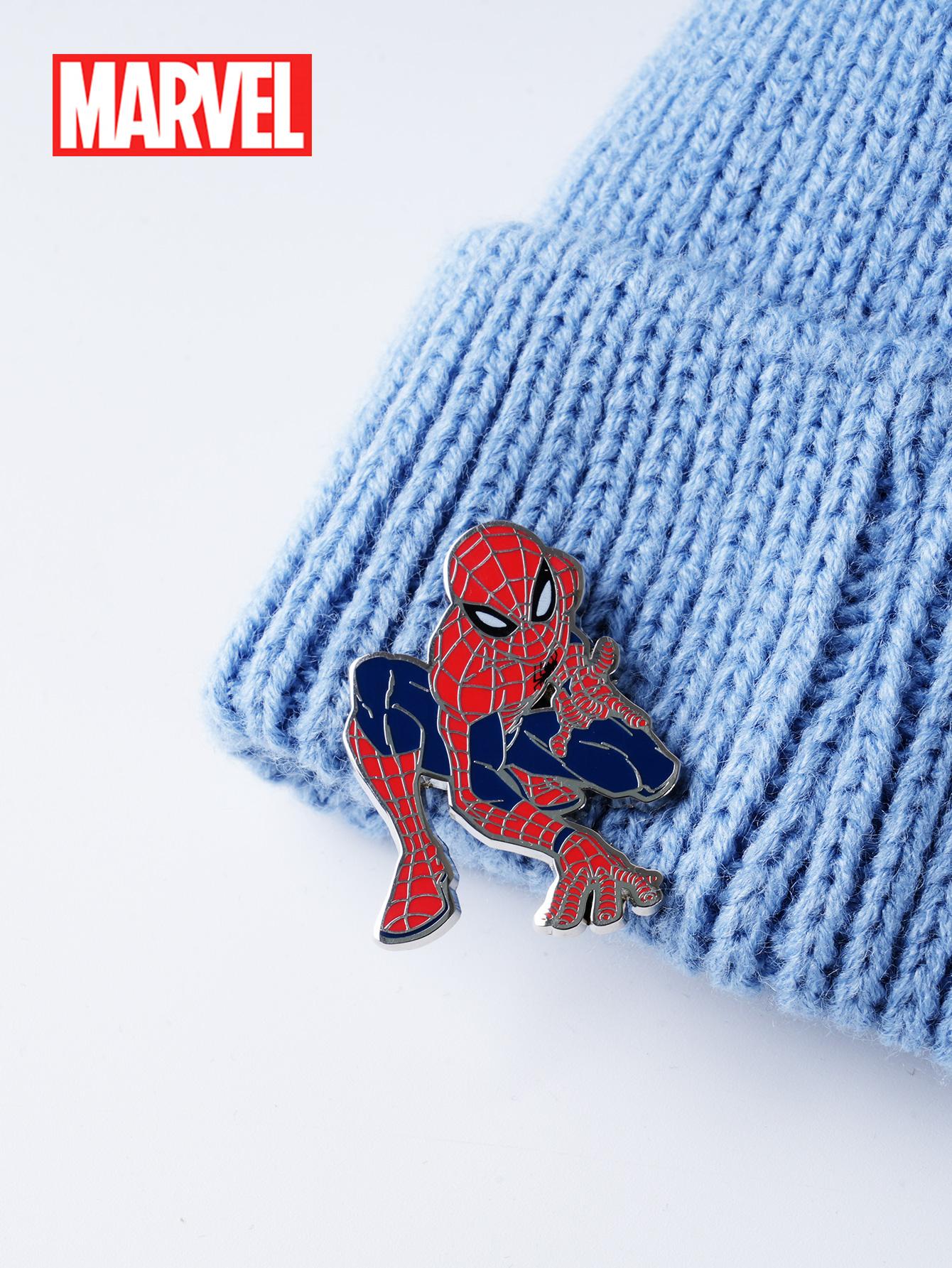 1PC Marvel Spider-Man Pin Officially Licensed Cool Action Superhero Anime Brooch Backpack Decoration Jacket Lapel Anti-Rust Exquisite Alloy Enamel Gift
