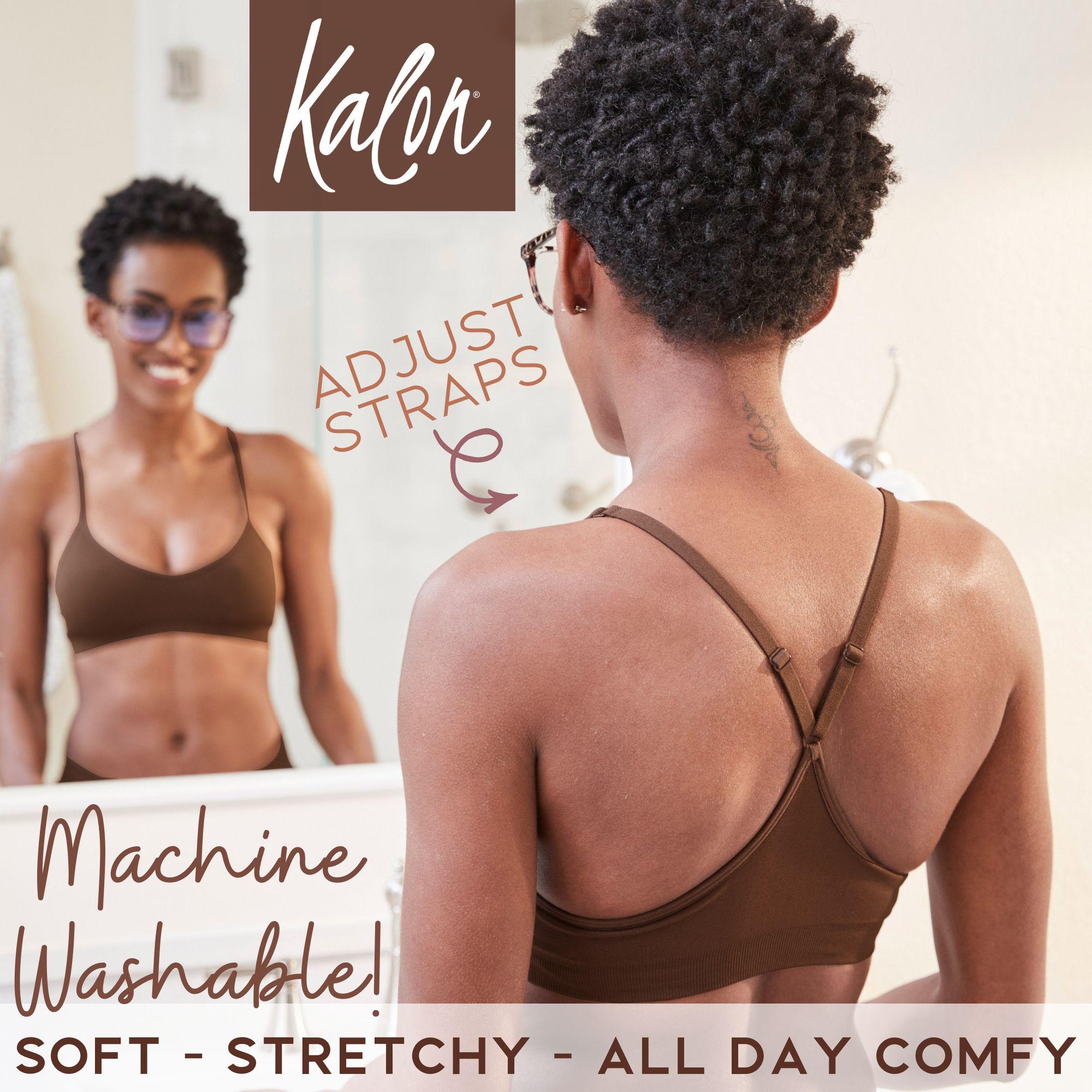 Kalon Racerback 4-Pack Women's Seamless Bralettes All Day Comfy