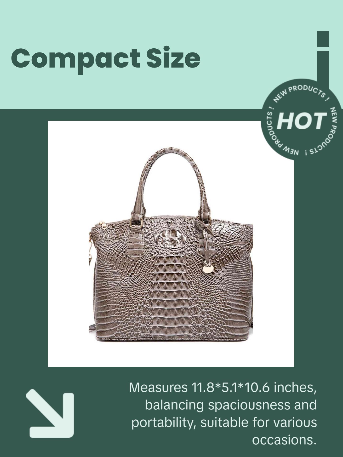 Crocodile Leather Handbag