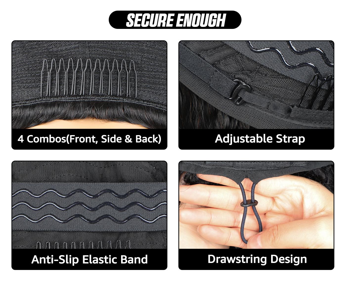 [Wear Go Half Wig] OQ HAIR Invisible Hairline Afro Curly Glueless 3 In 1 Half Wig 180% 250% Density Seamless Flip Over Wig Human Hair With Drawstring Beginner Friendly #dealsforyoudays