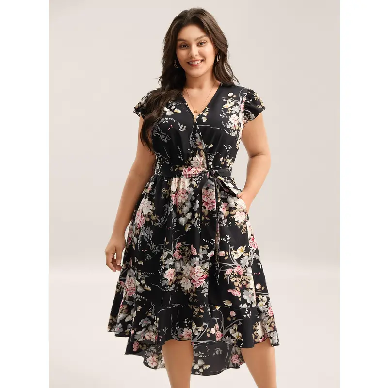knee length dresses for ladies Dazey Midi Dress Coral / XL