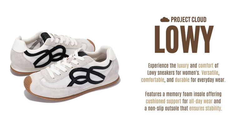 Project Cloud Womens | Trendy Sneakers for Women | Memory Foam Insole | Lightweight | Non-Slip - Lowy