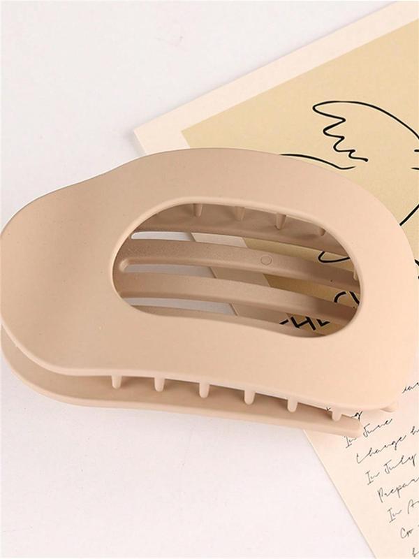 【New Upgrade】Solid Color Hair Clip, 4 pcs Seamless Flat Oval Hair Clip Set, Stylish And Simple Hairpins, Suitable For Daily Wear With Any Hairstyle，Made Of Upgraded Abs Material, It Is Flexible And Resistant To Bending, So Say Goodbye To Breakage!