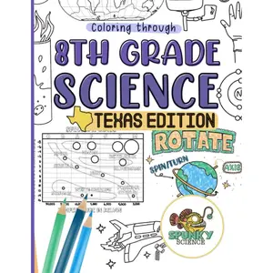 Coloring Through 8th Grade Science Paperback – July 23, 2022