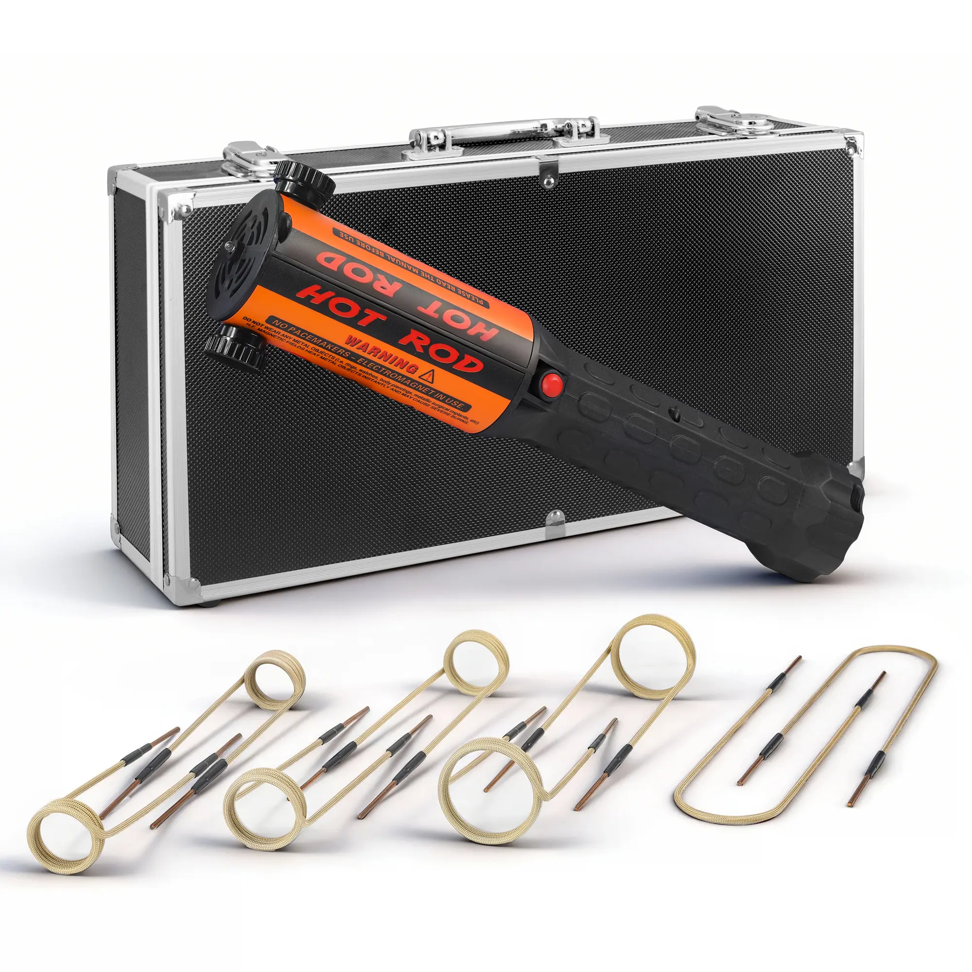 SOLARY 1200W Induction Heater Kit with Aluminum Case for Rusty Bolt Removal SOLARY 1200W Induction Heater Kit with Aluminum Case for Rusty Bolt Removal