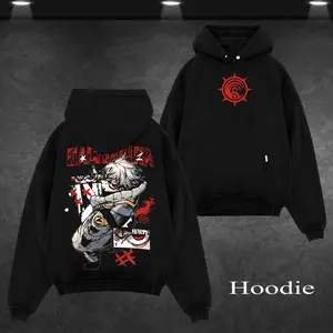 Retro Rudo Surebrec of Gachiakuta Unisex Oversize Acid Washed Cotton Hoodie, Sweatshirt, Tee Ver2 - Anime Manga Graphic Design, Anime Japanese Merch Fan Enthusiast Apparel