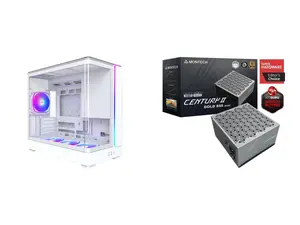 Computer Case PSU Combo -  Montech KING 15 PRO (W) Bundle with  Montech Century II 850