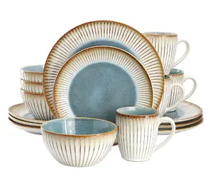 16 Piece Stoneware Dinnerware Set - NEW