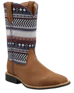 Hooey Boys' Twisted X  Serape Stripe Western Boot Square Toe - Yhy0012