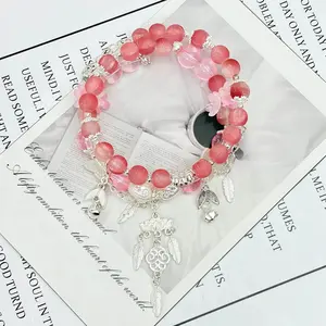 Bracelet, Light Luxury Double-Layered Bracelet: Translucent, Sophisticated & Elegant, Ideal for Women and Girls, Top Gift Choice for Family and Friends