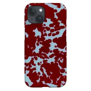 Tortoise Print Phone Case: Designer Animal Print; Red