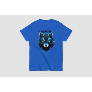 Unisex Classic 100% Cotton Crewneck T-Shirt Blue S-2XL Soft Durable Everyday Wear Tee Top for Women & Men - Polyester, Womenswear