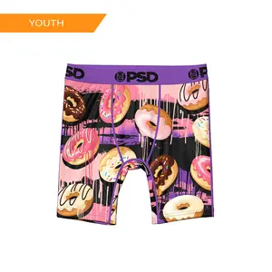 PSD Youth Boys Donut Thrash Boxer Brief - Soft, Breathable and Comfortable Stretch Underwear