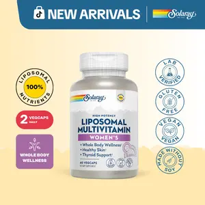 Solaray Liposomal Multivitamin for Women – High Absorption Women’s Daily Vitamin Supplement for Energy, Immunity & Wellness