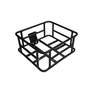 Heybike Electric Bike Front Basket-Capacity Removable Cargo Rack for Adult Ebikes Easy Install Heavy-Duty Metal EBike Basket for Groceries Pets Commuting Shopping Camping Outdoor Use