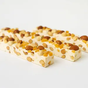 Andy Anand Deliciously Divine Orange Peel Soft Turron Nougats with Wildflower Honey - Turron Nougat Candy - A Traditional Spanish Treat - Indulgence in Every Bite 7 Oz