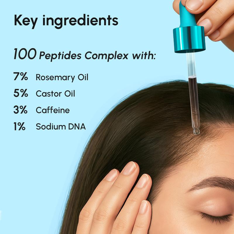 Hair Growth Serum MAREE - Caffeine Peptides Castor Rosemary Oil for Stronger Roots & Fuller Hair - Non-Greasy Formula - 30 ML Hair Growth Serum MAREE - Caffeine Peptides Castor Rosemary Oil for Stronger Roots & Fuller Hair - Non-Greasy Formula - 30 ML