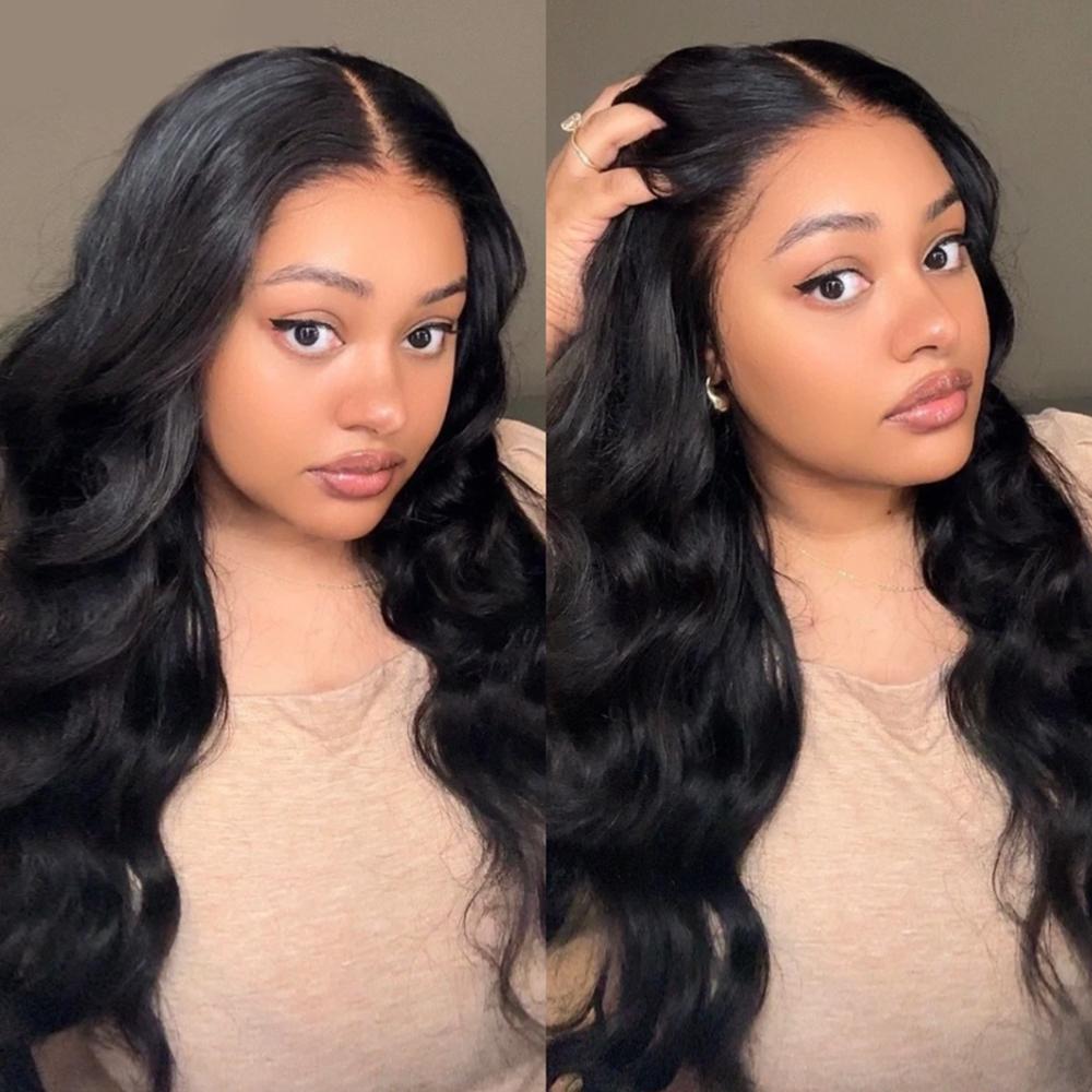 Body Wave Glueless 6x4 7x5 9x6 Pre-cut Lace Closure Wig Glueless Transparent Human Hair Lace Frontal Wig