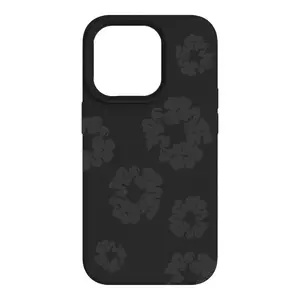 Cotton Wreath Black Tough Phone Case, Accessories | Phone 16 15 14 13 12 11 Pro Max