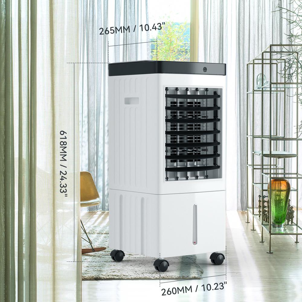 Summer Portable Air Cooler Lightweight 10L Evaporative Cooler Fan 3in1 Cooler with Remote Control&Humidifier,Air Cooling Fan for Room Home Office