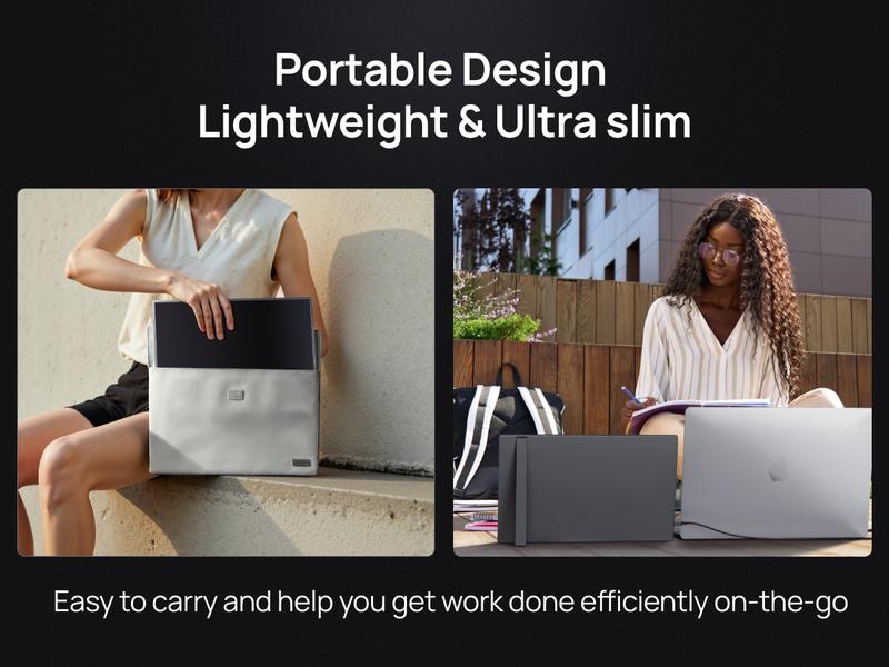 ARZOPA 16.1'' Portable Gaming Monitor 100% sRGB 144Hz&60Hz 1080P FHD Kickstand Portable Monitor External Second Screen for PS5 Xbox Laptop PC Switch