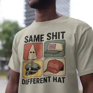 Same Shit Different Hat Shirt, Anti Trump Political Shirt, Funny Protest Graphic Tee, Dark Humor Shirt, Antifa, Abolish ICE Shirt, Fuck Ice LST6G