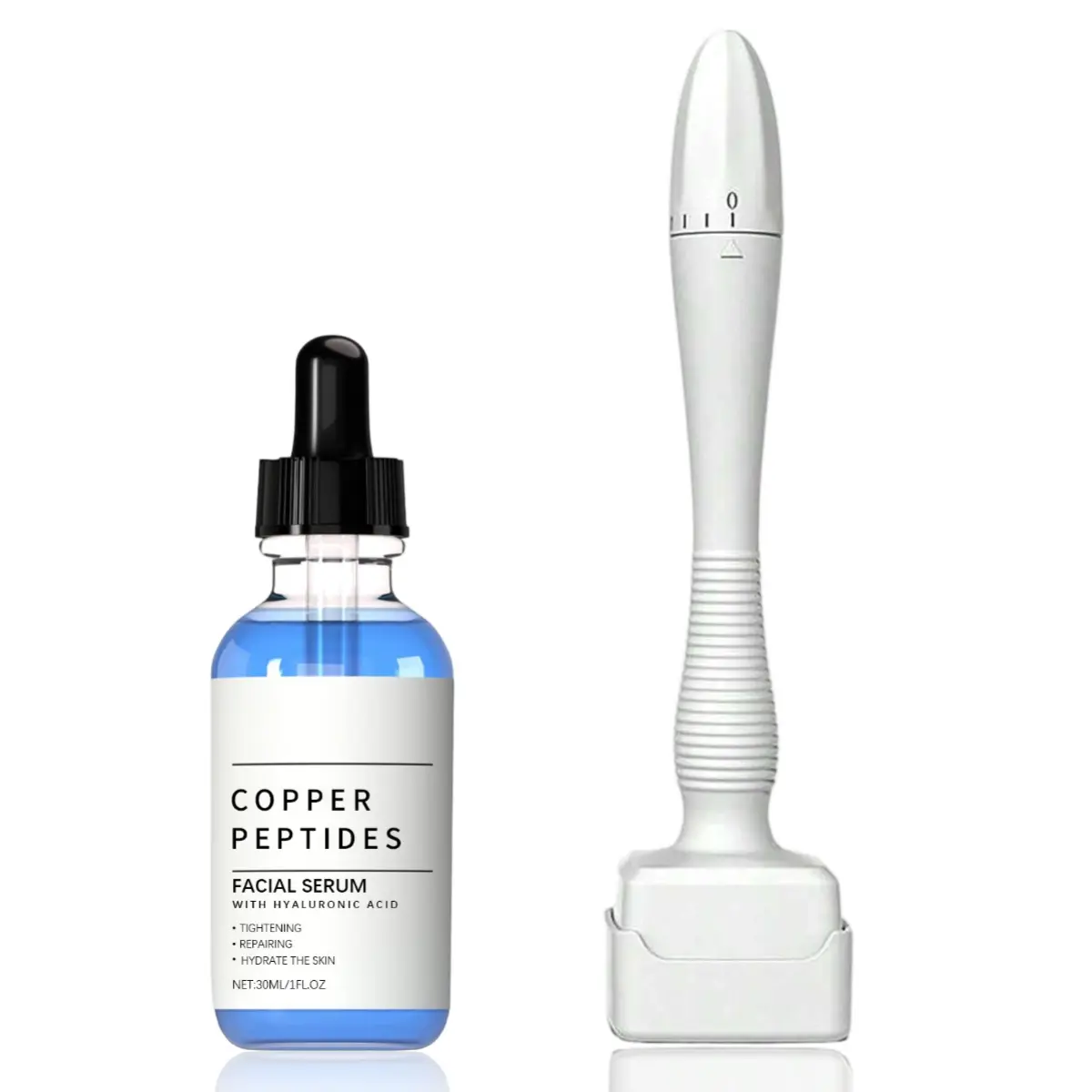 GHK-Cu Copper Peptide Serum with HyaluronicAcid Facial Serum, Deep Moisturizing &Nourishing, Firming & Wrinkle SmoothingFragrance-Free 30ml Daily Face Serum for AllSkin Types I Men & Women, Cruelty-Free,Vegan Skincare