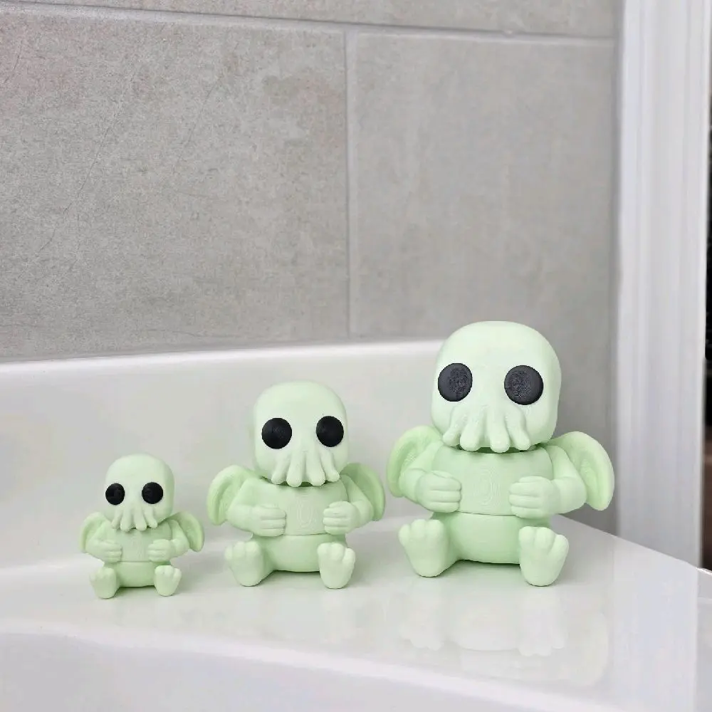 Jumbo Articulated Cthulhu 3D Printed