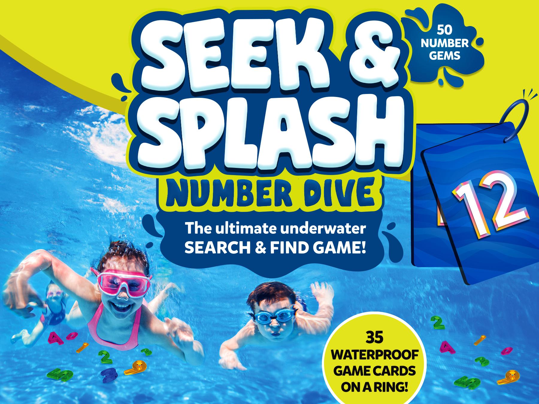 Skillmatics Seek & Splash Diving Gem Toys - Underwater Search and Find Game, Perfect for Swimming Pool & Summer Fun for Kids Ages 6 to 99