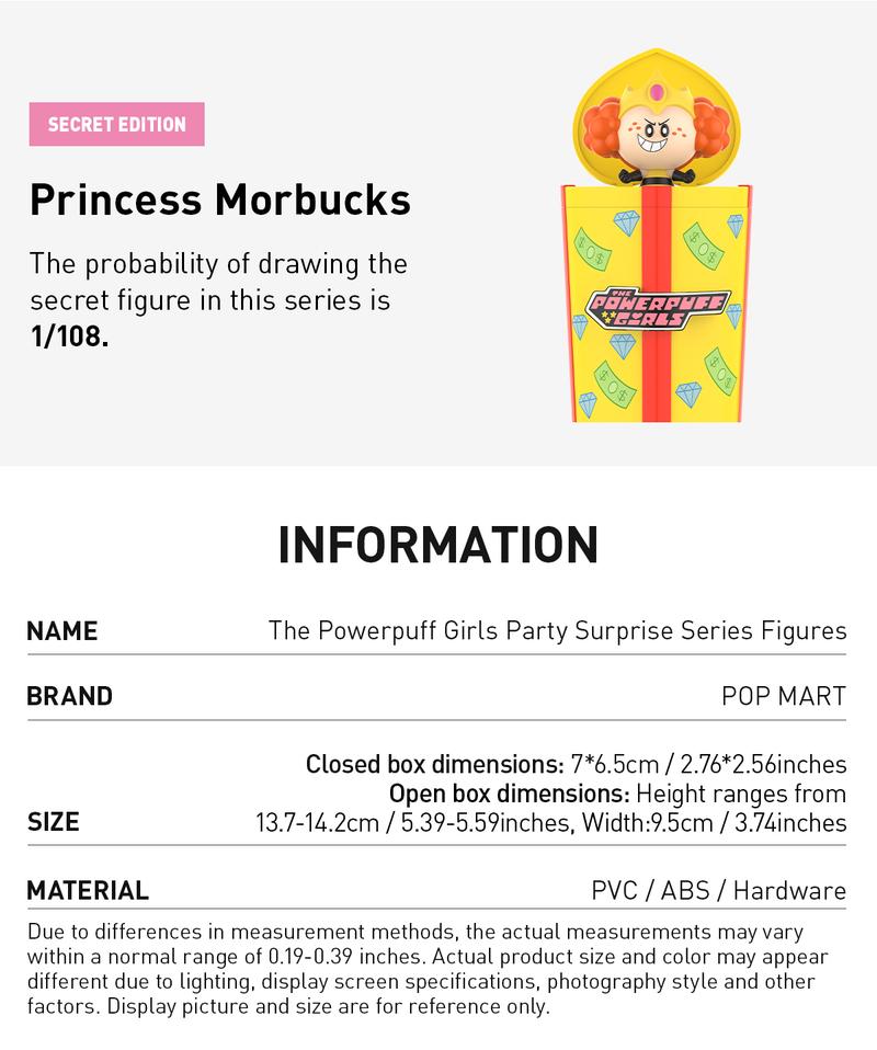 POP MART The Powerpuff Girls Party Surprise Series Figures