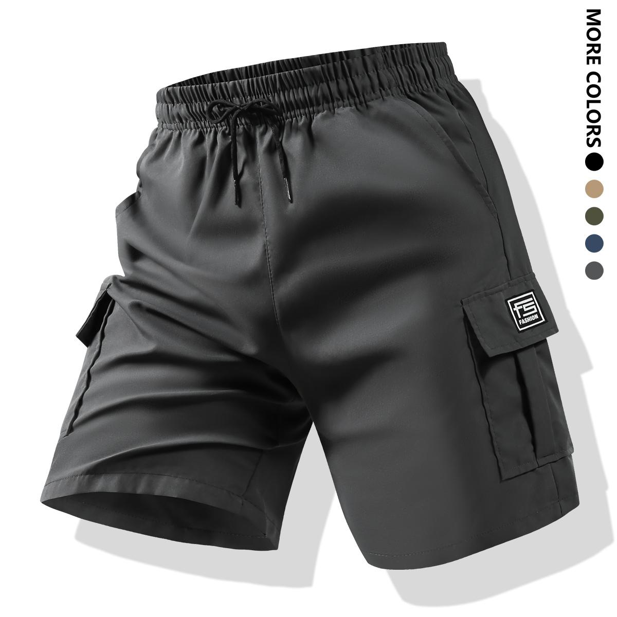 Men's Workout Shorts with Multi Pockets - Set of 5 - Perfect for Outdoor Sports, Running & Training - Gym Use