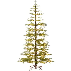 Best Choice Products Pre-Lit Sparse Christmas Tree w/ 2-in-1 LED Lights, Cordless Connection