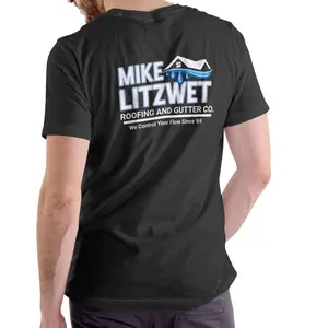 Mike Litzwet Roofing and Gutter Co. funny name T Shirt, Unisex Cotton