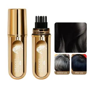 Hair Dye Marker Pen, Quick Dry Root Touch Up Tool with Waterproof Natural Coverage for Gray Hair and Regrowth, Portable Styling Solution for Home and Commute