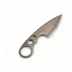 Portable Camping Utensil & Outdoor Utility Tool | Hand Forged Stainless Steel EDC Pocket Gear with Finger Ring Grip