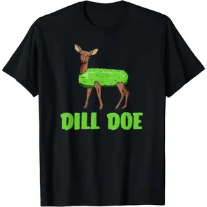 Cotton Short Sleeve Dill Doe Funny Adult Humor Funny Nature Deer Redneck T-Shirt for Men Women