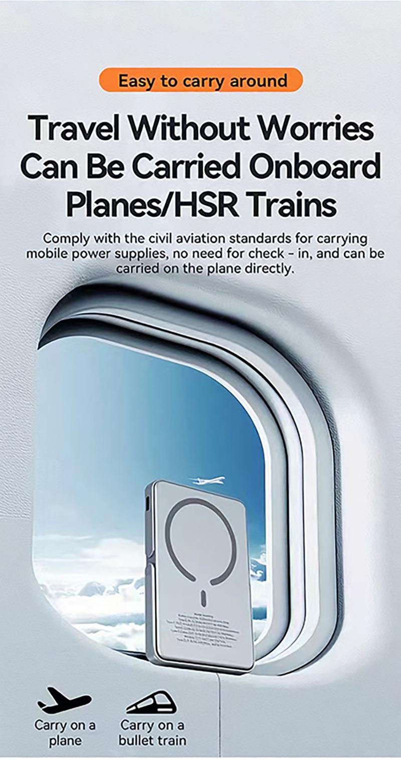 AI E-Ink Power Bank All-in-One Device 5000mAh Free Image Replacement AI-Powered Portable Charger Magnetic charging