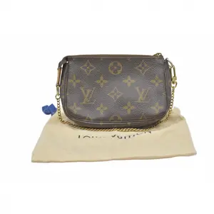 Pre-owned Louis Vuitton canvas Shoulder Bags $810 Monogram Mini Pochette Accessories DU1006 2006