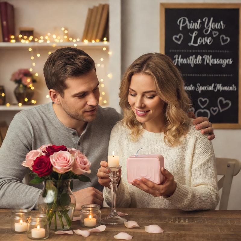 Marklife mini label maker , portable Bluetooth wireless printer, easy to use. Can print thank you labels, item labels, and spice jar labels, suitable for office, home, and students.