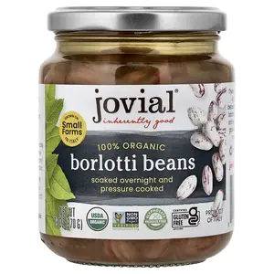 Jovial 100% Organic Borlotti Beans, 13 oz (370 g)