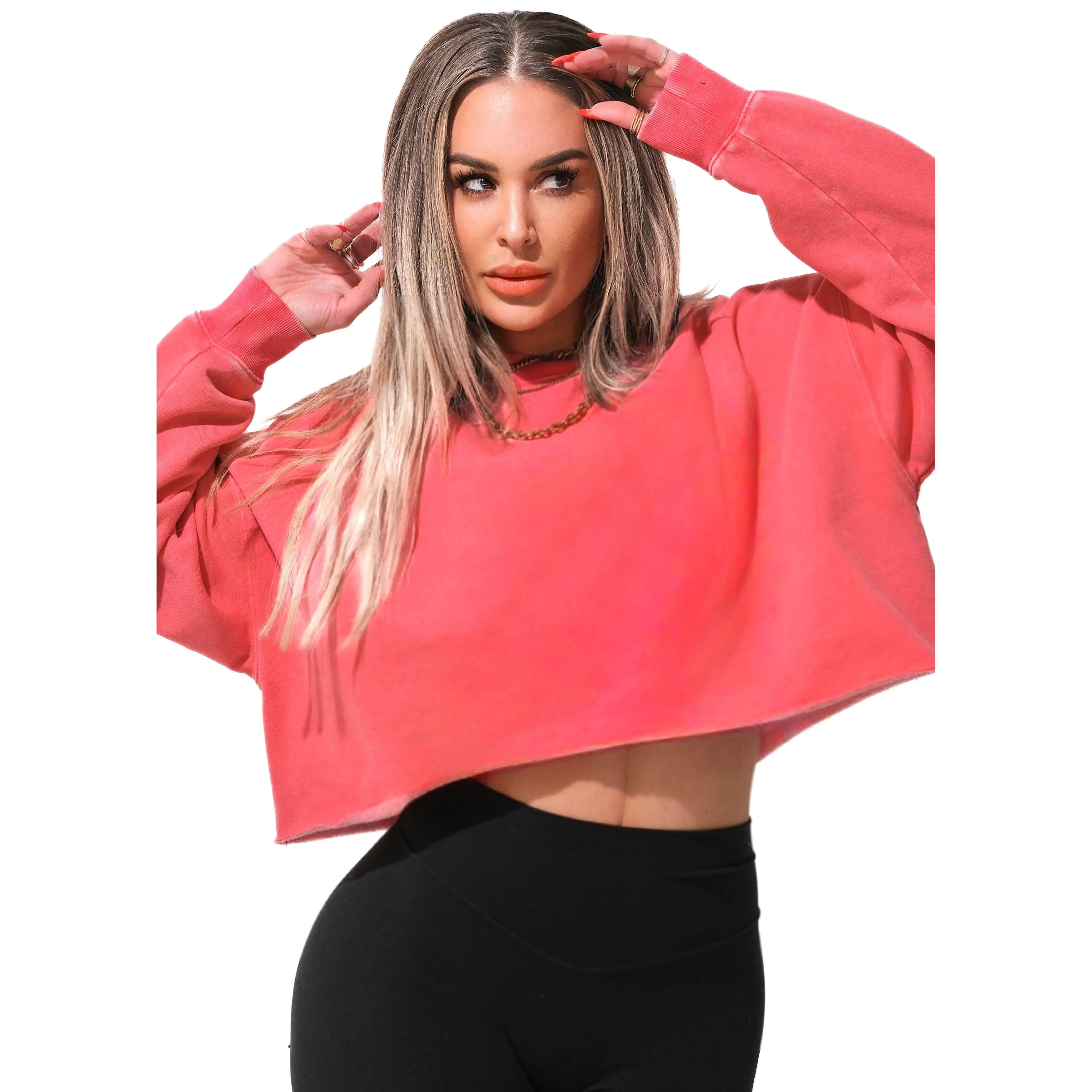 CROPPED OVERSIZED SWEATSHIRT