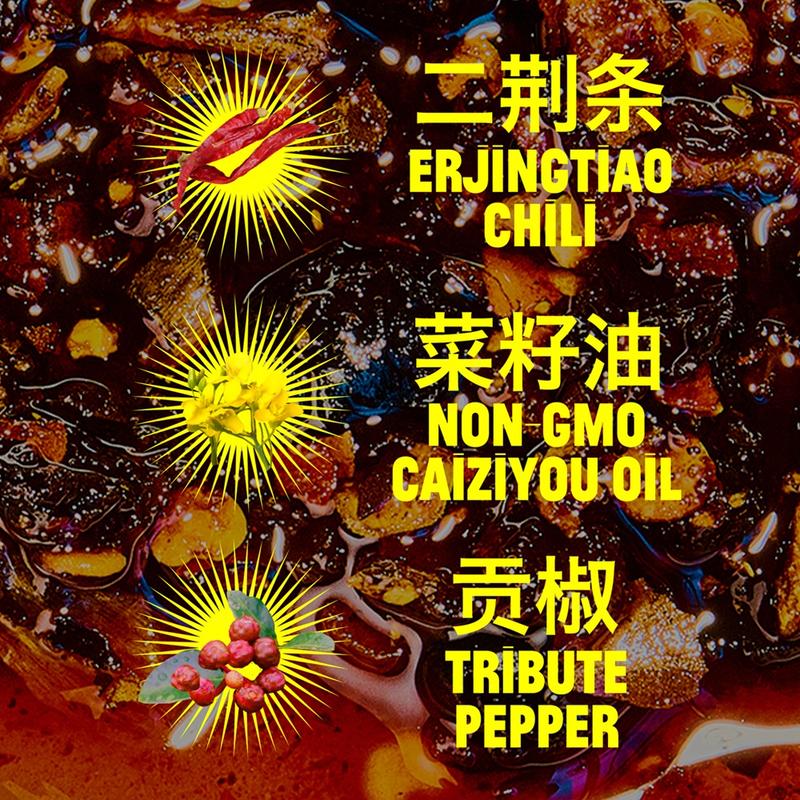 Fly By Jing Chili Crisp Best Sellers 4-Pack (6 oz Each) – Chili Crisp, Xtra Spicy, Sweet + Spicy & Xtra Crunchy, Vegan & Non-GMO