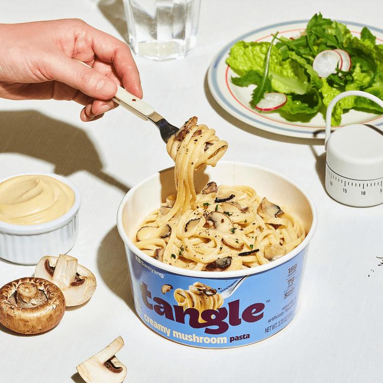 SAMYANG TANGLE Creamy Mushroom Pasta Bowl - 6 Pack of 3.7 oz Low-Calorie High Protein Instant Noodles - Bulgogi Alfredo, Garlic Oil, Chunky Tomato Flavors - Perfect for Quick Meals & Snacks Popular New Arrival SAMYANG TANGLE Creamy Mushroom Pasta Bowl - 6 Pack of 3.7 oz Low-Calorie High Protein Instant Noodles - Bulgogi Alfredo, Garlic Oil, Chunky Tomato Flavors - Perfect for Quick Meals & Snacks Popular New Arrival