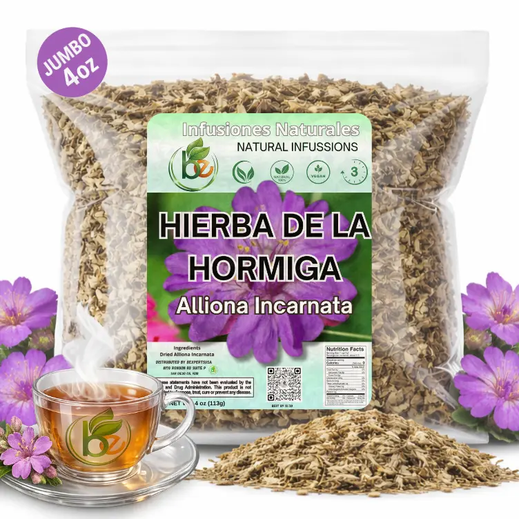 Hierba de la Hormiga Herbal Tea (4 oz) – 100% Natural Dried Allionia incarnata – Traditional Desert Botanical Infusion – Wildcrafted Loose Leaf – Caffeine-Free, Vegan, Non-GMO – Authentic by BEXPERTSUSA