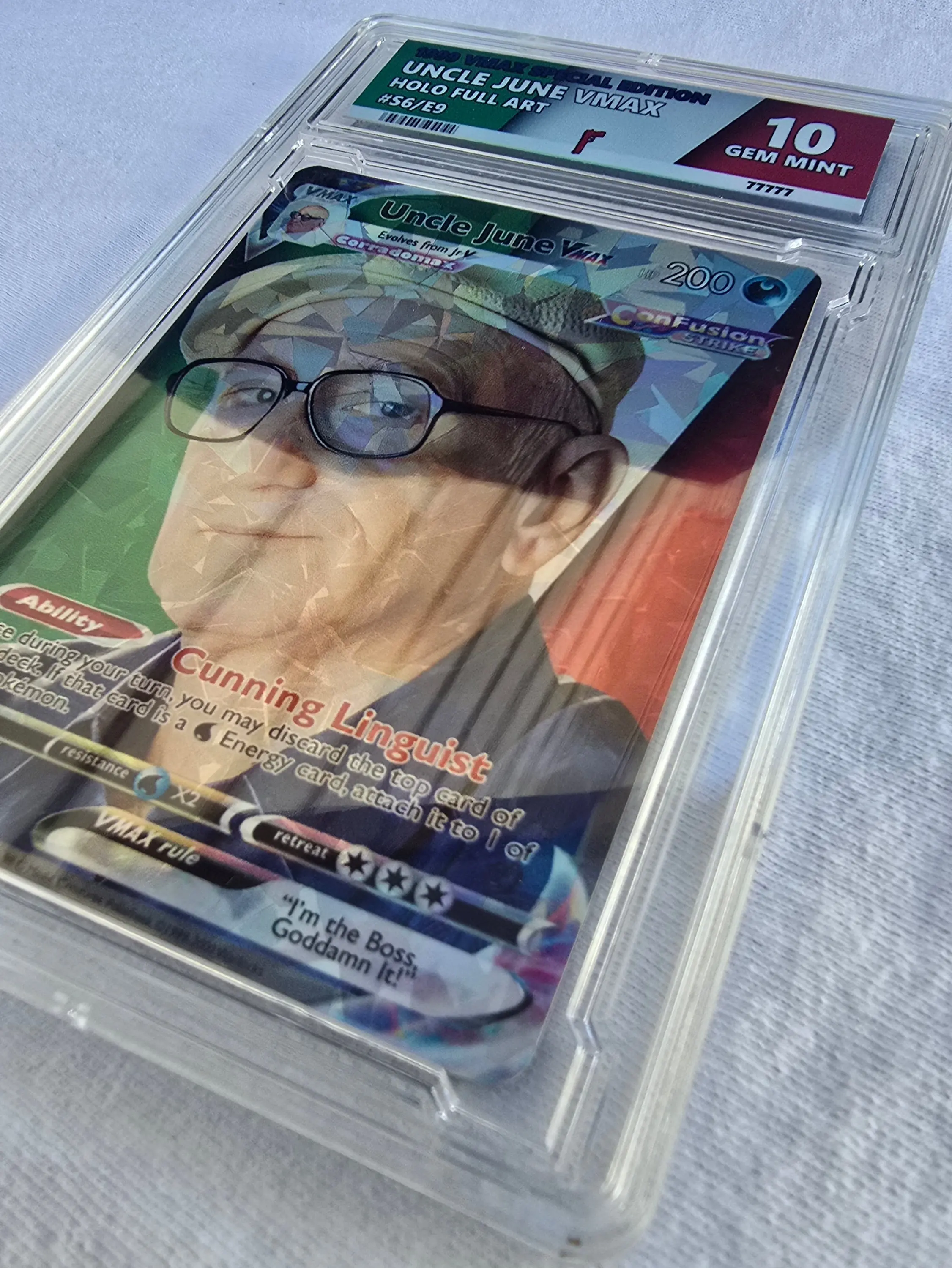 Uncle June Pokemon Card w/ Custom Slab - The Sopranos - Uncle Jr - TikTok  Shop