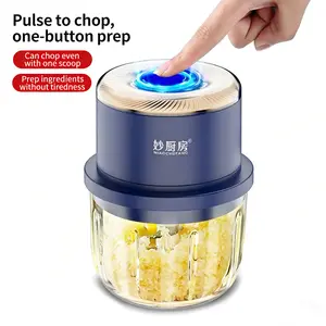 Wireless charging garlic paste electric garlic mincing tool, chili pepper small household kitchen gadget, meat grinder