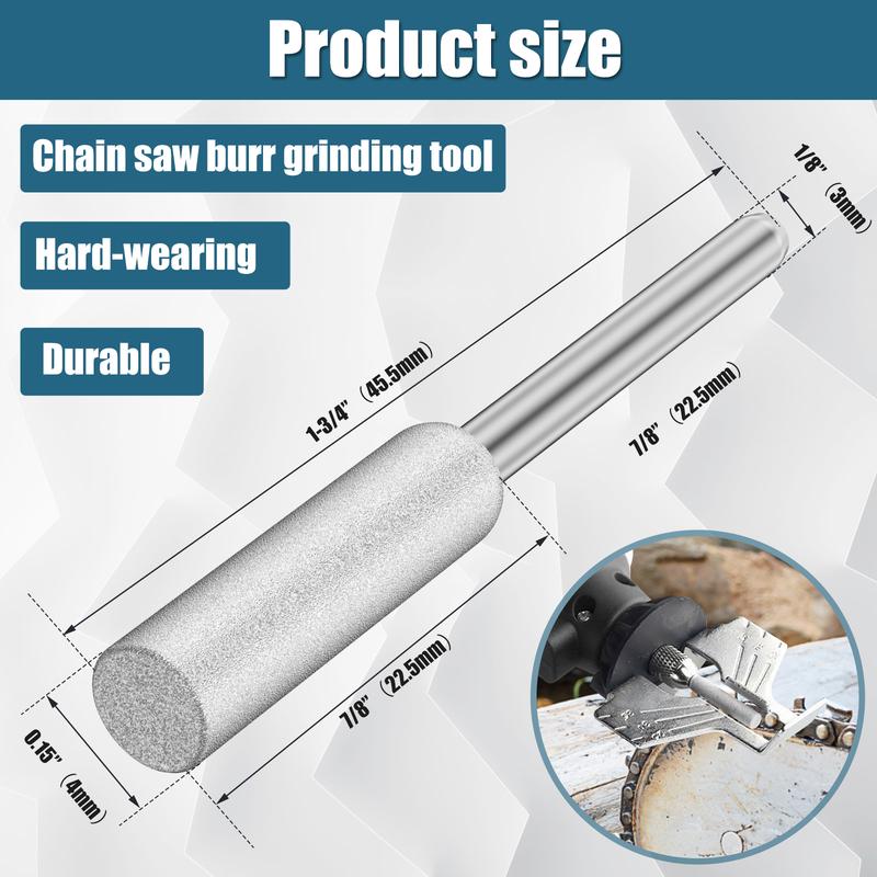 6 Pcs/30pcs Grinding Burr Set Diamond Sharp Rotary Burrs Bit with 1/8 Inch Shank Wear Resistant Burr Grinding Stone File Polishing Grinding Tool Grinding Bits for Chainsaw Stone Metal Wood