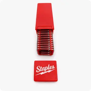 Staple Holder Box for Milwaukee Staples| Compact Organizer for Staples | Durable Red Case